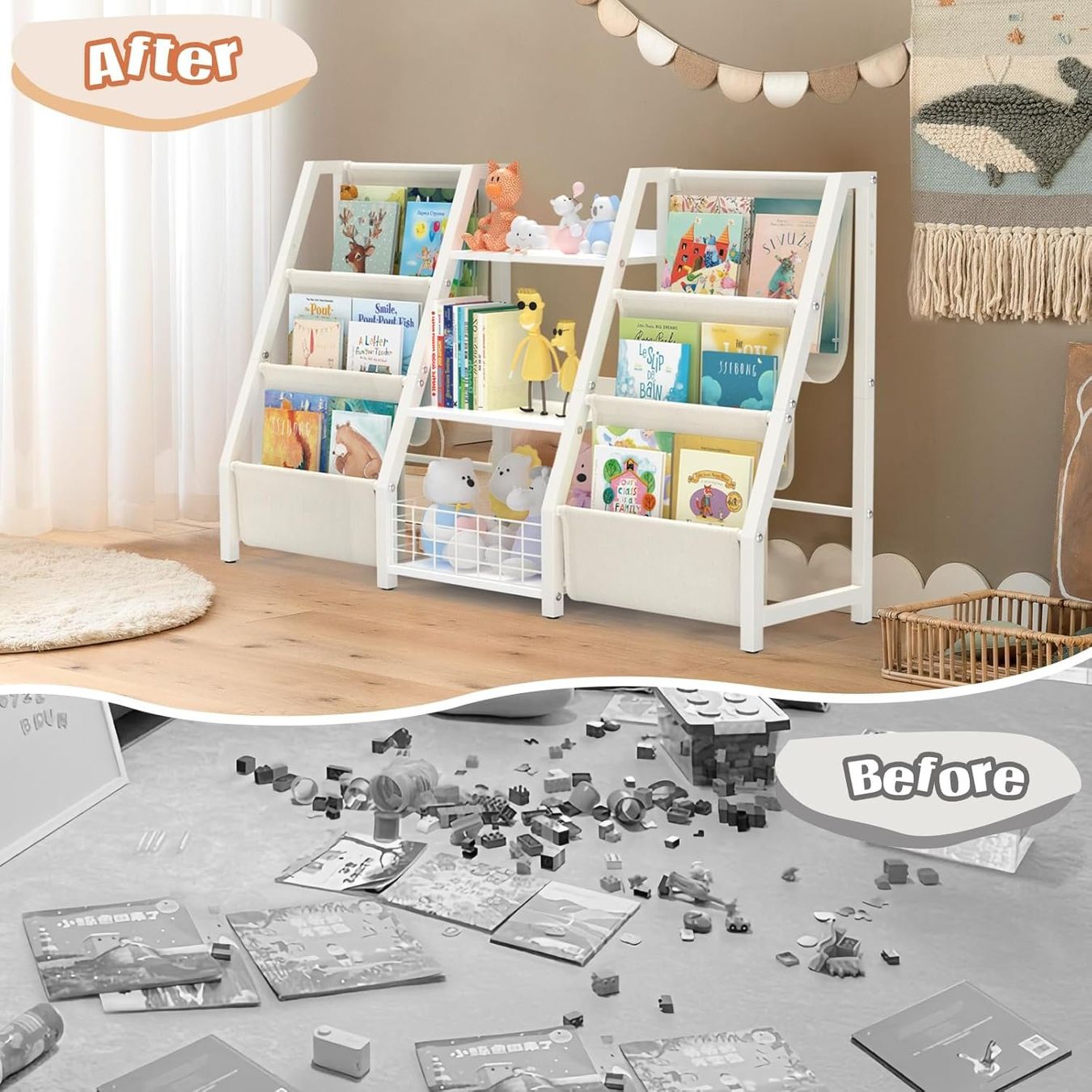 Scaffali: Kinderregal mit 6 Fächern & Spielzeugaufbewahrung – Nuovo e nell'imballaggio originale da Dietikon venduto da Abverkauf10 4
