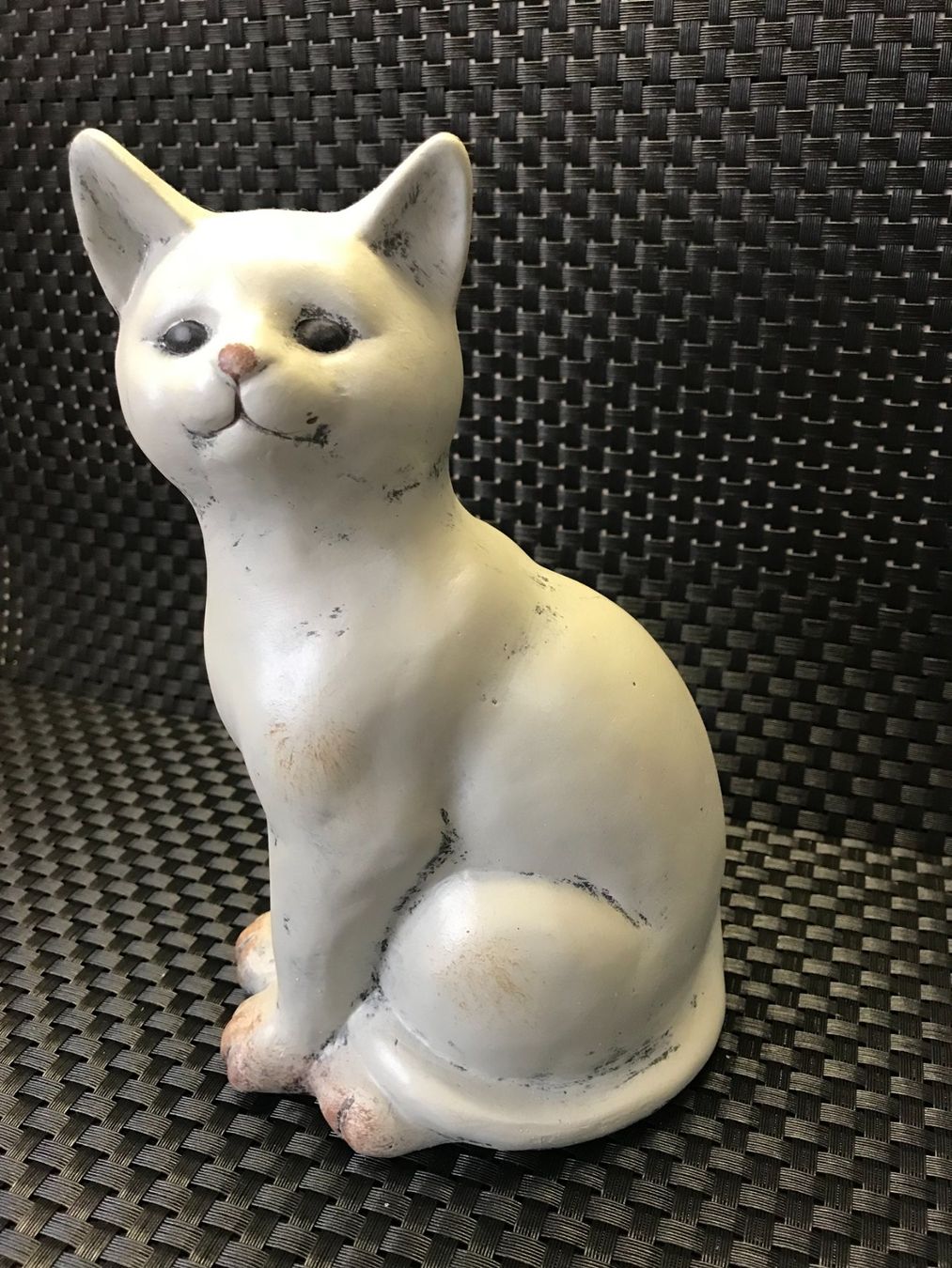 Figuren: FIGURINE CHAT CHATON EN TERRE CUITE ÉMAILLÉE – Gebraucht aus Payerne von msn_2kjl