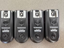 4x Yongnuo RF-603N Funkauslöser Set für Nikon schwarz