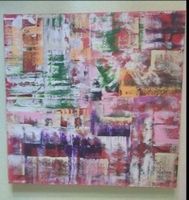 Gemälde farbenfroh handmade 100×100×4