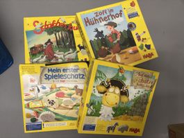 4 HABA Kinderspiele Konvolut gebraucht in gutem Zustand