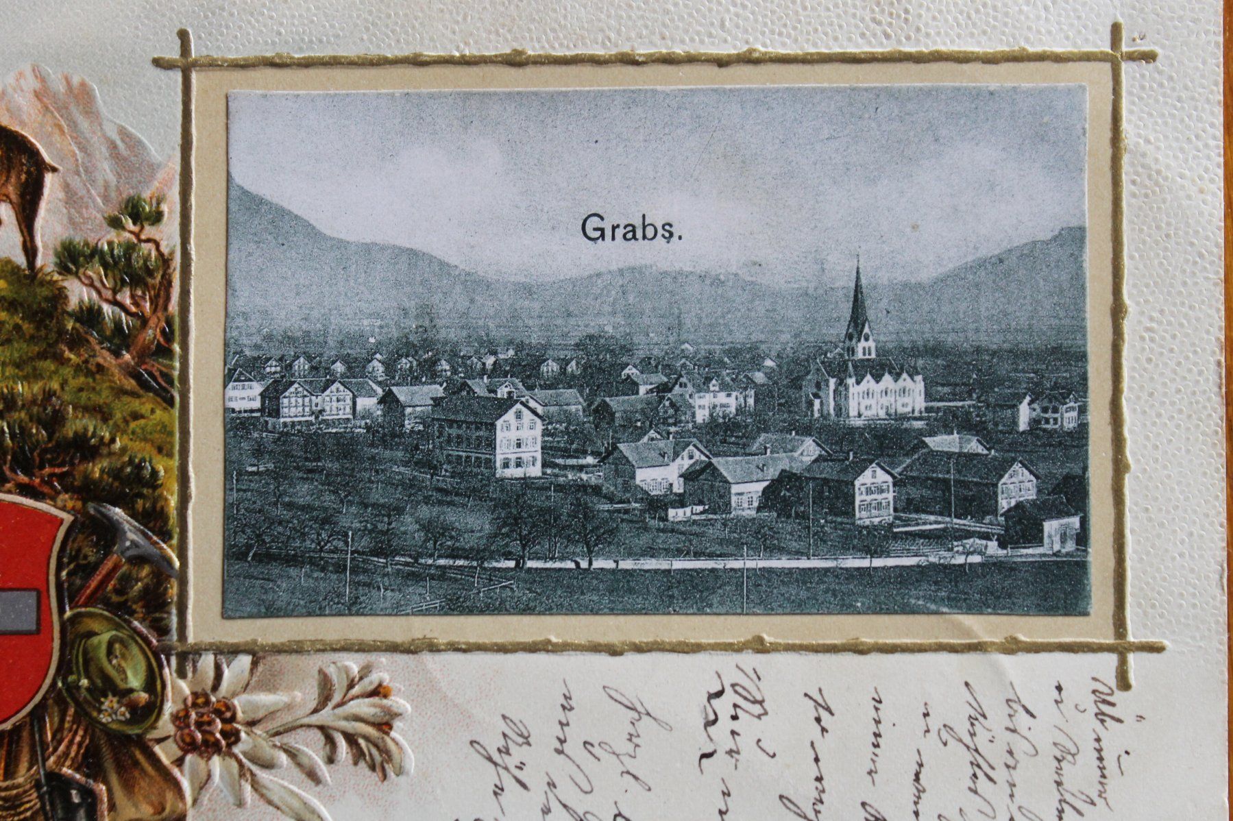 Cartoline postali: Passepartout-AK, Gemse, Grabs – Usato da Oftringen venduto da kambodo 1