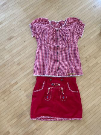 Alpenglück Schiesser 140 Rock und Bluse