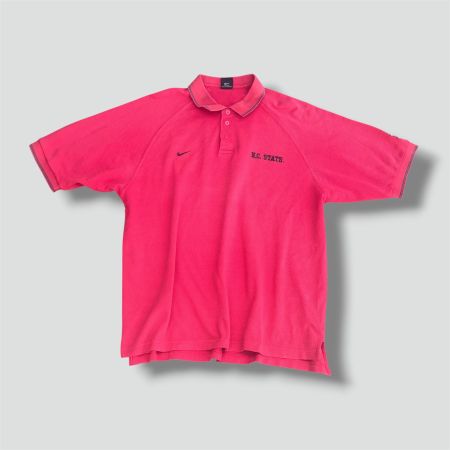Nike N.C. State red sportswear poloshirt vintage-style polo