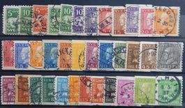 Schweden ex. Kat. 174-206 gest. 1921/36