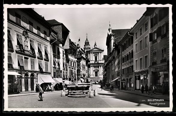 Ansichtskarten: AK Solothurn, Hauptgasse – Gebraucht aus Berlin von bartko-reher
