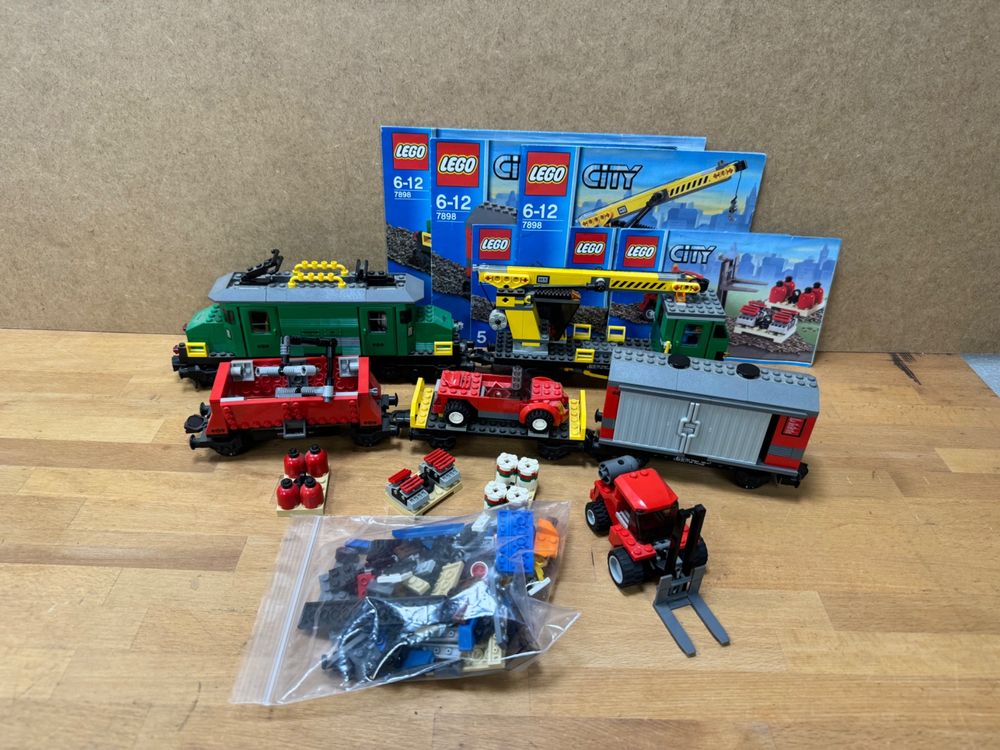LEGO City 7898 - Großes Güterzug Set Eisenbahn (Gebraucht) in ...