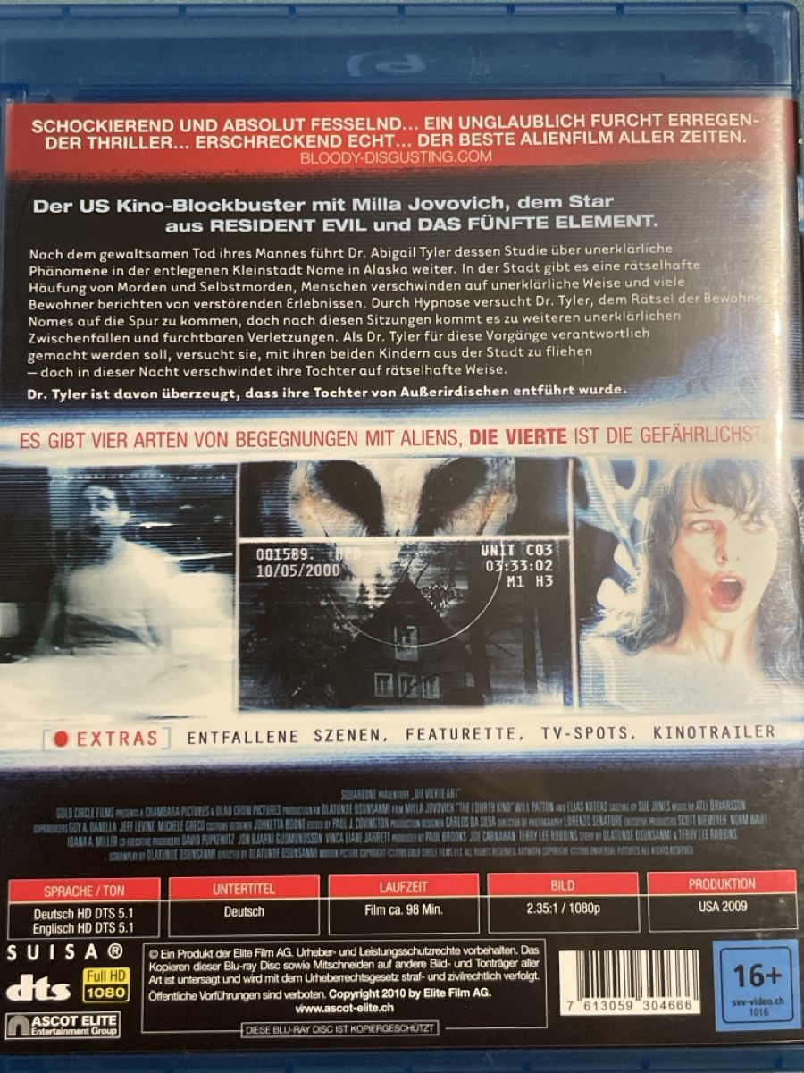 Alle DVDs: Die vierte Art (2009) – Neu (gemäss Beschreibung) aus Waldenburg von Gonzo8 1
