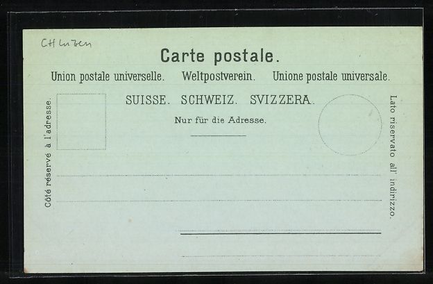 Cartoline postali: Mondschein-Lithographie Luzern, Flusspar – Usato da Berlin venduto da bartko-reher 1
