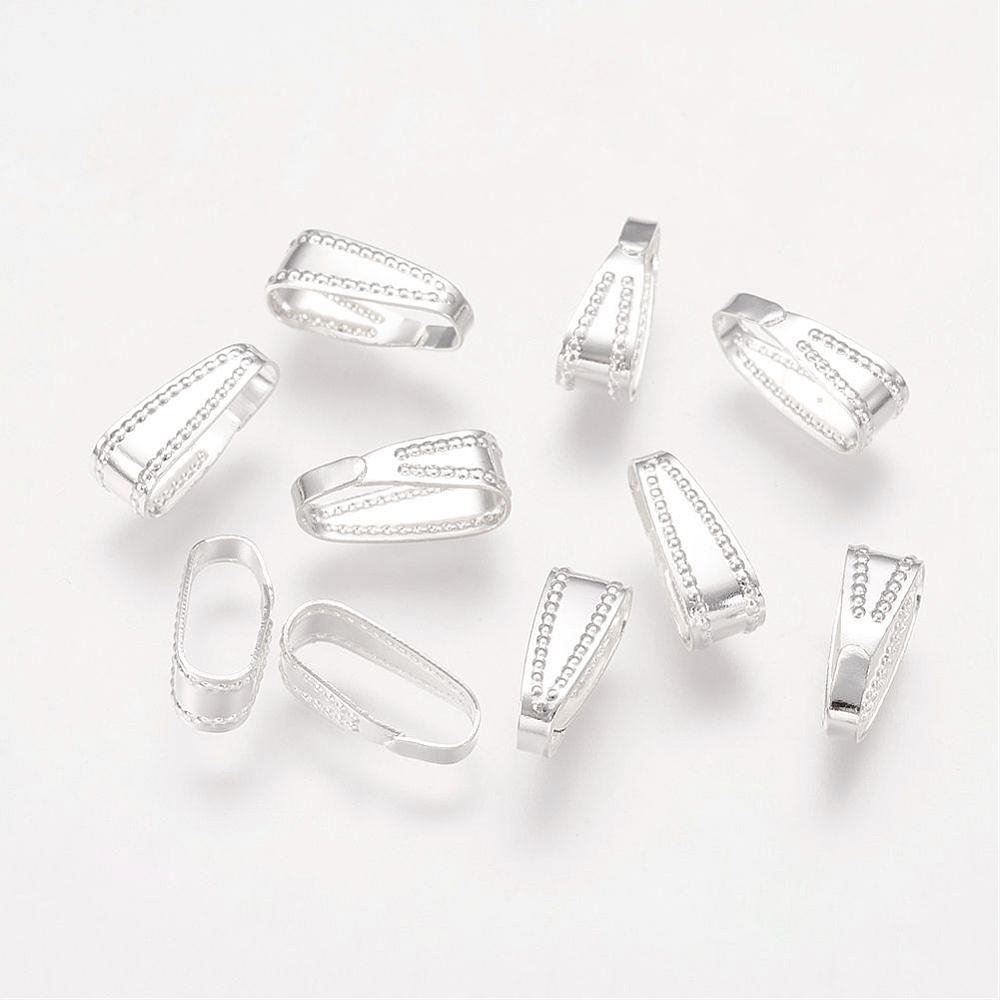 Ciondoli: 5 Anhängerschlaufen 11x4mm versilbert – Nuovo (secondo la descrizione) da Alpnachstad venduto da perlengaby 1