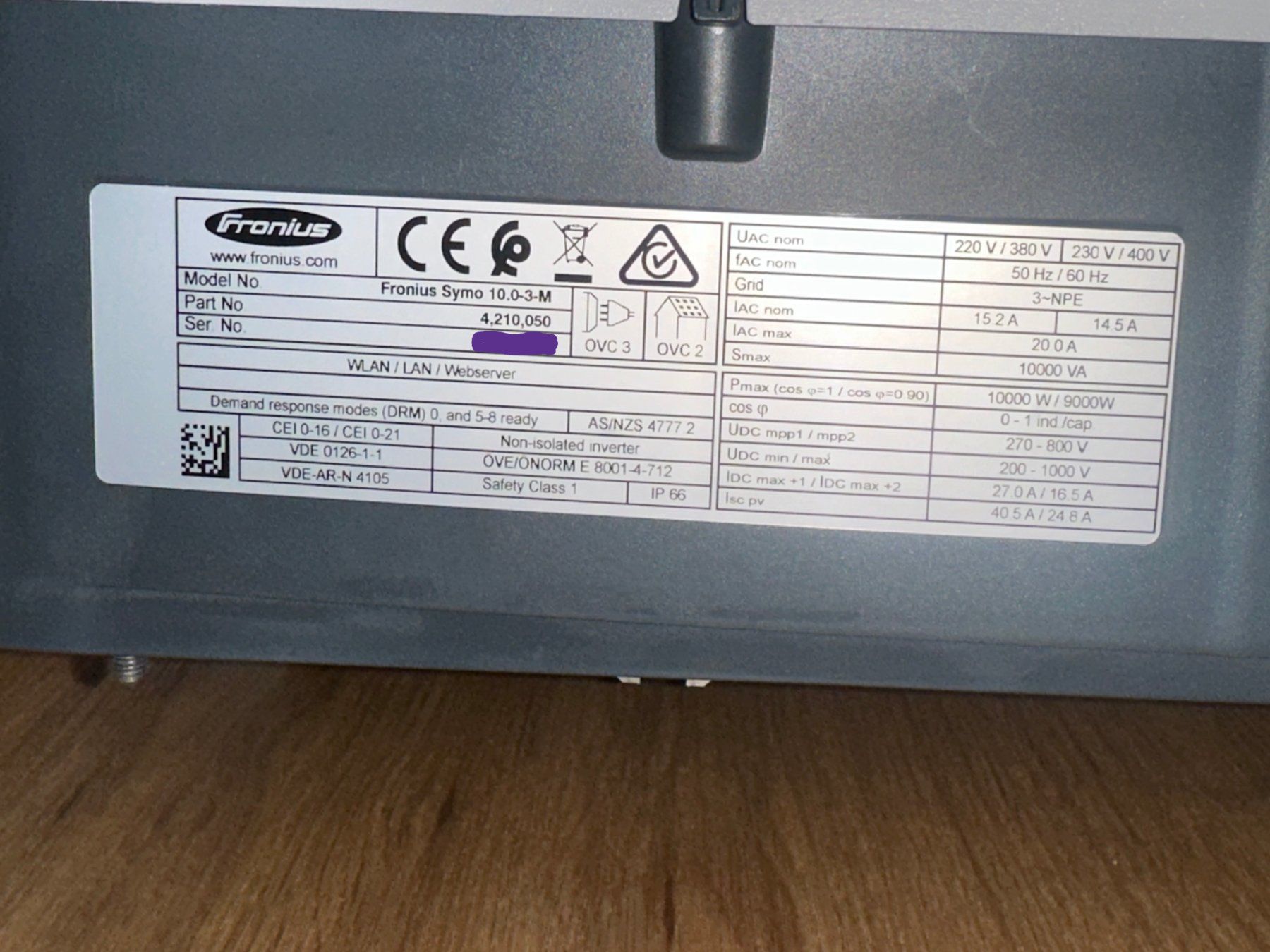 Fronius Onduleurs: Wechselrichter Fronius Symo 10.0-3-m – D'occasion à Dussnang par MaMaZu 1