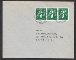 Brief Z25b mit do. Sonderstempel S. 198 Zürich 23.5.1939