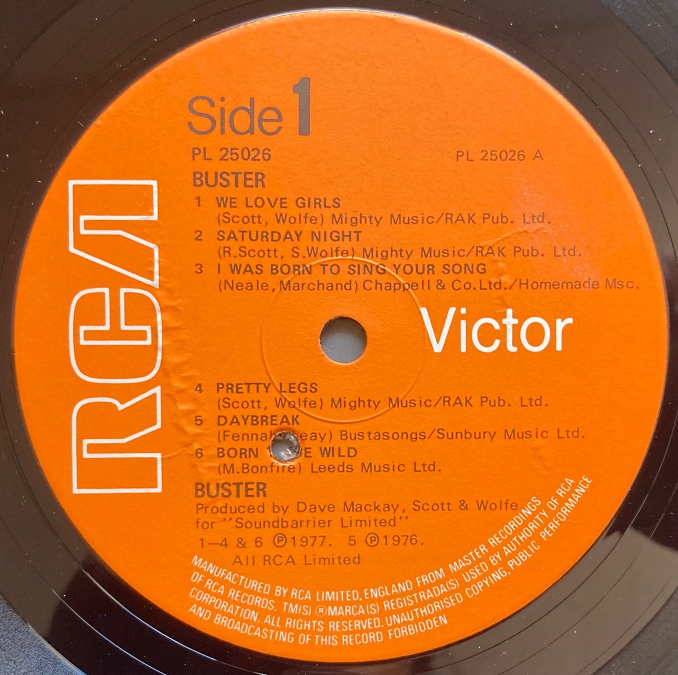 Dischi in vinile: BUSTER - BUSTER – Usato da Poliez-Pittet venduto da Newtown-Records 2