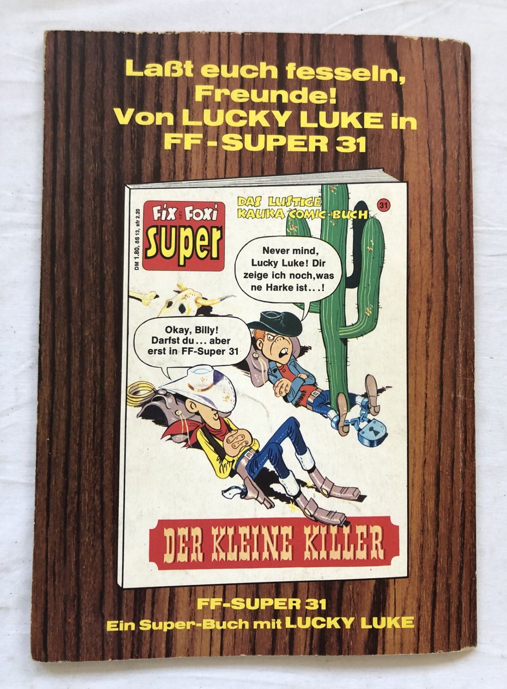 Fumetti: FIX UND FOXI SUPER TIP TOP - Nr.30 - Old Nick: Der Hornochse – Usato da Schaffhausen venduto da durruti 4