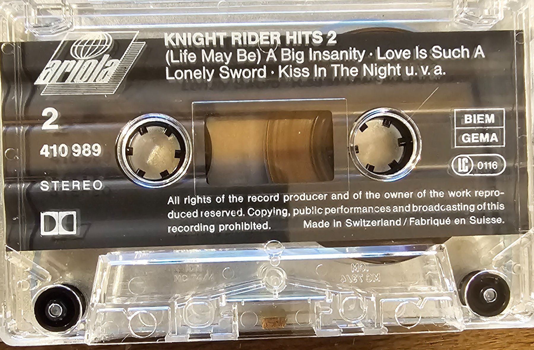 Musicassette: MC Various – Knight Rider Hits 2 – Usato da Wahlen b. Laufen venduto da Cg10 3