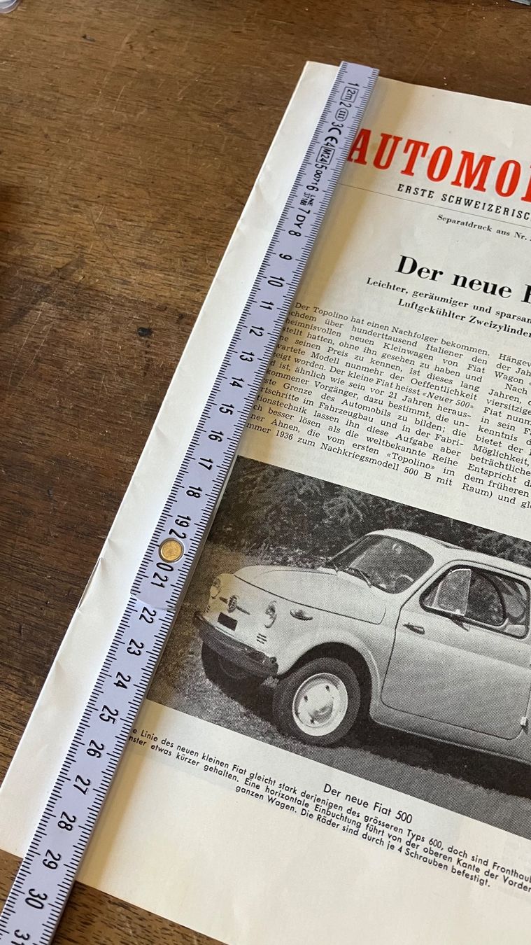 Fiat Autos: Fiat 500 prospectus 1957 – Gebraucht aus St-Cierges von LeRegain 6