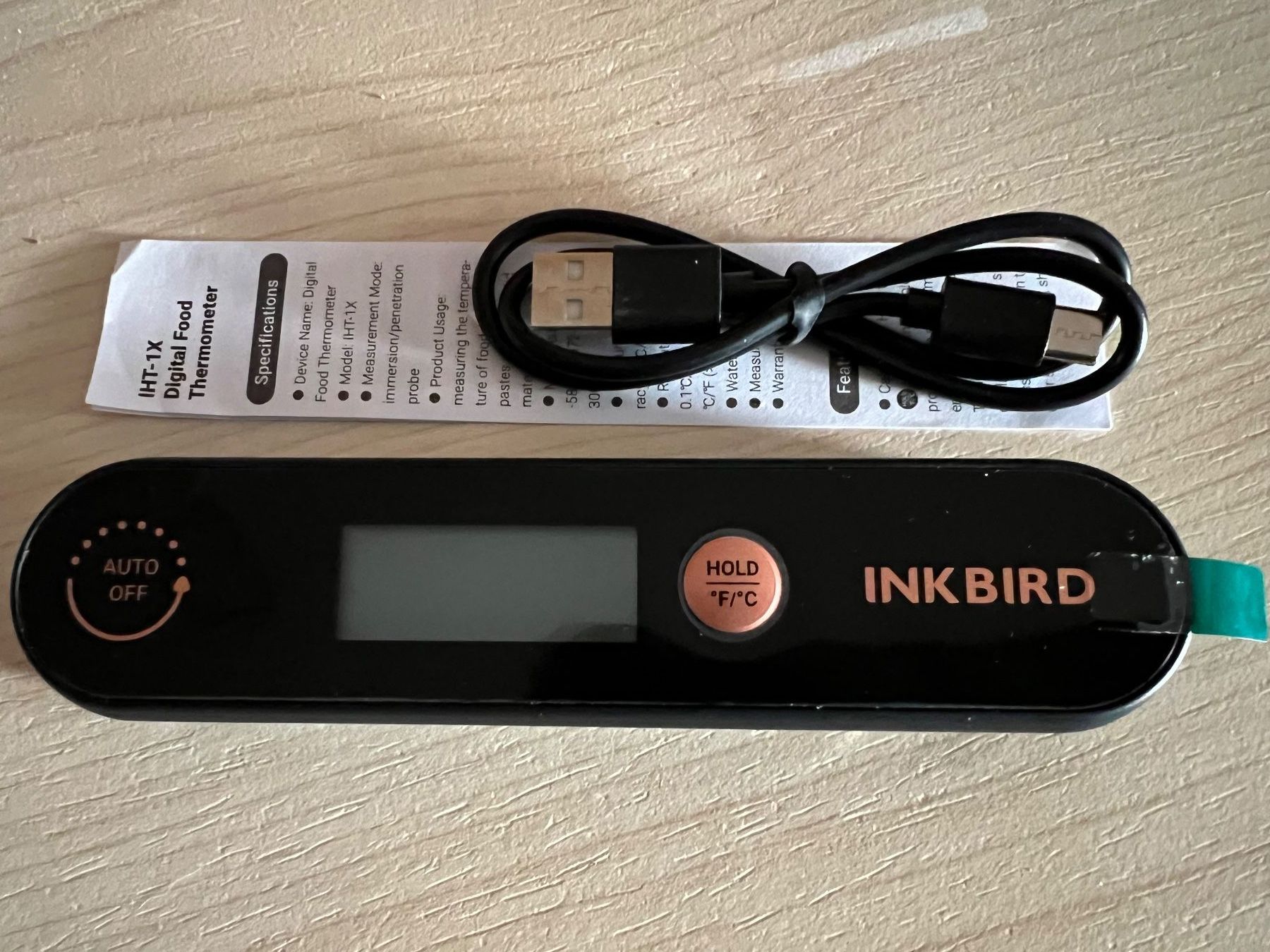 Altro per la casa: Lebensmittel-Thermometer digital aufladbar über USB – Nuovo e nell'imballaggio originale da Mönchaltorf venduto da lubusc