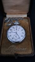 Longines Chronograph Taschenuhr mit Kette und Box 5148715 