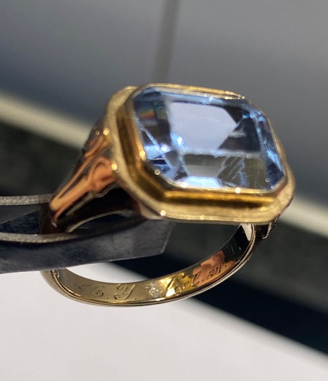Bague Or 18 Carats Saphirs - Modèle Magnifique - Poids 2,95 G - Occasion