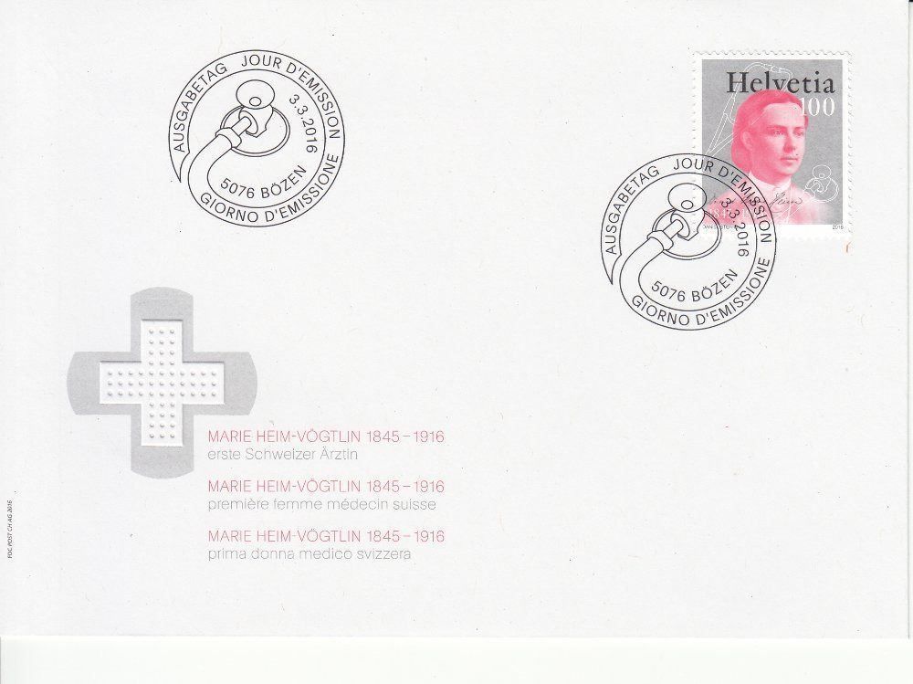 Tutti i francobolli: CH Ausgaben 1 / 2016 FDC – Usato da Bürglen TG venduto da StampGraf 7