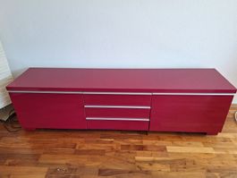 TV Möbel/Sideboard, weinrot, B1,80xT40xH48