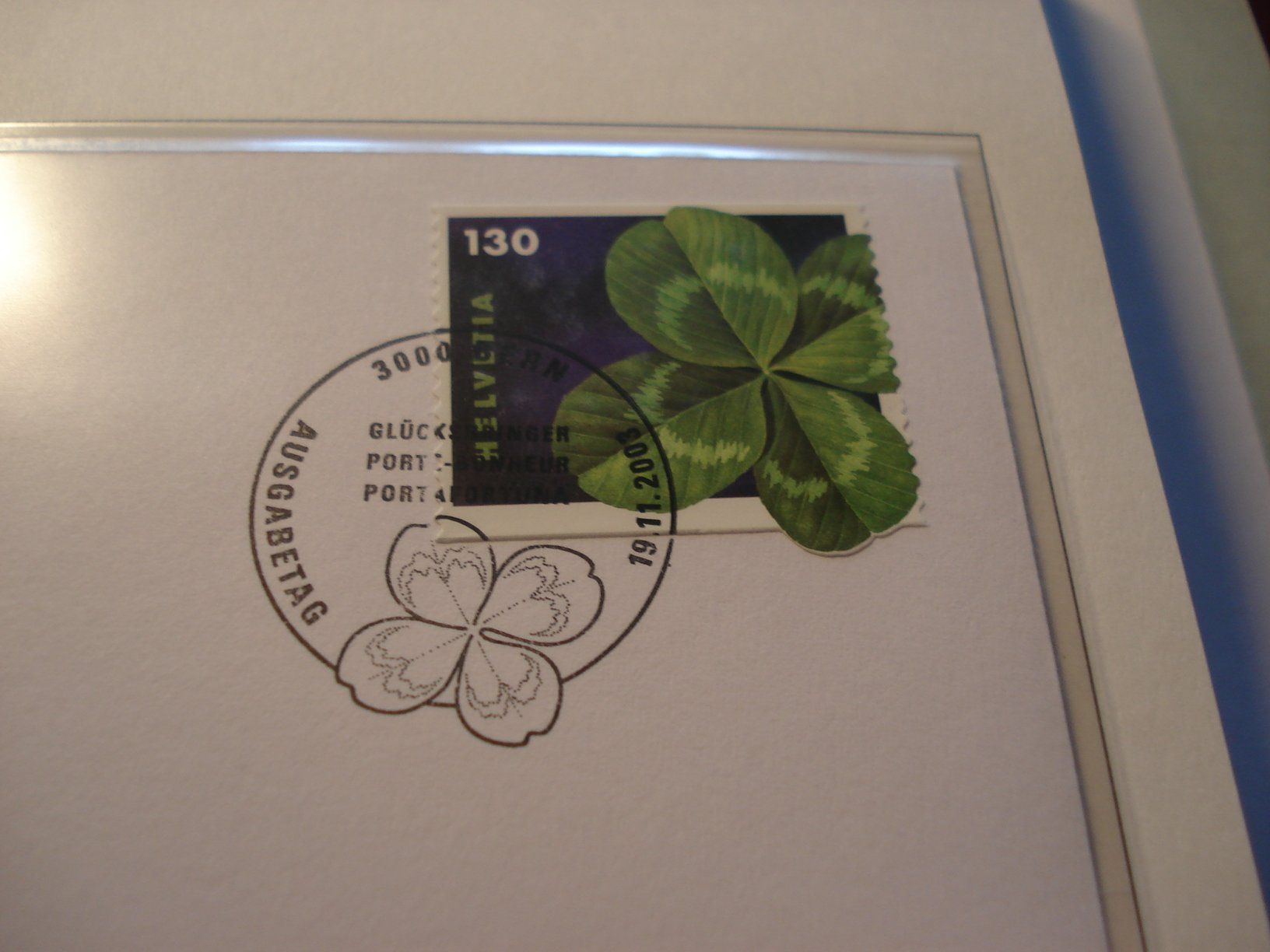 Tutti i francobolli: FDC Glücksklee, ohne TAB, 2003 – Usato da Niederwil AG venduto da morostahu 1