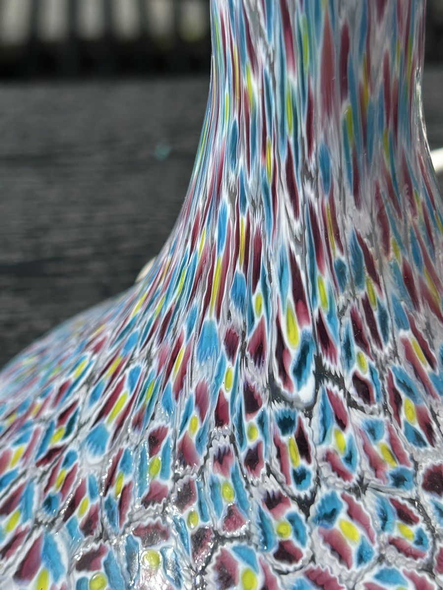 Murano Lampade: Tischlampe mit bunten Murrine-Einzigartiges Design! – Usato da Losone venduto da del_yh97 1