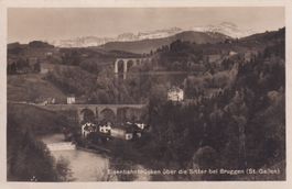 Eisenbahnbrücken über die Sitter bei Bruggen (St. Gallen)