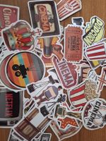 Vintage Sticker Set "Cinema" Film Thema Deko Set 