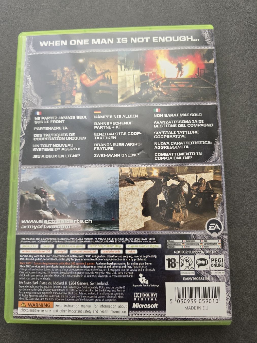 Microsoft Jeux: Army of Two Xbox 360 – D'occasion à Füllinsdorf par master_mind 1