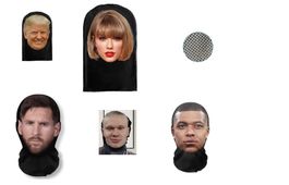 Fasnachtsmaske Messi, Haaland, Trump, Mbappe Gesichtsmaske