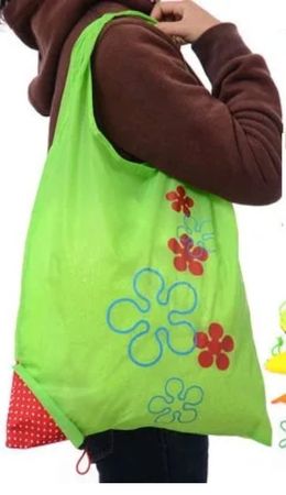 Einkaufstasche / Shopping Bag faltbar zur Erdbeere