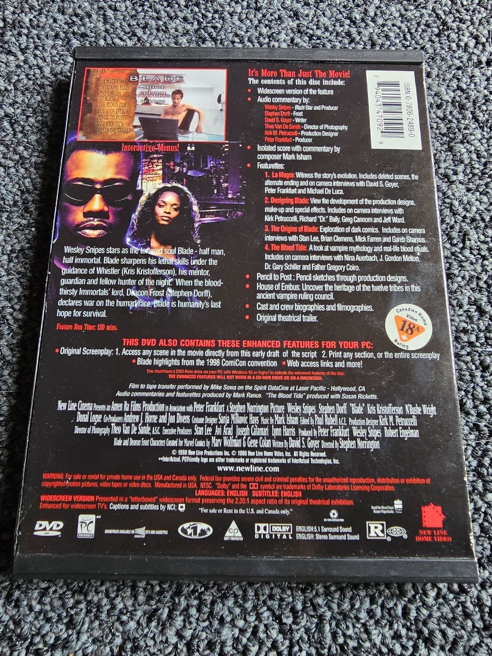 Tutti i DVDs: DVD Blade Trinity mit Wesley Snipes (16352) – Usato da Ruswil venduto da jan_bxl5 1