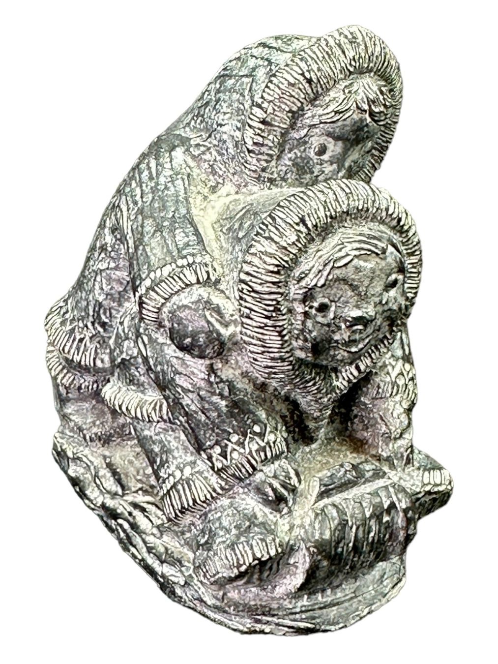 Sculture & Statue: WOLF sculpture inuite originale en stéatite. Canada – Usato da Morges venduto da magicle 8