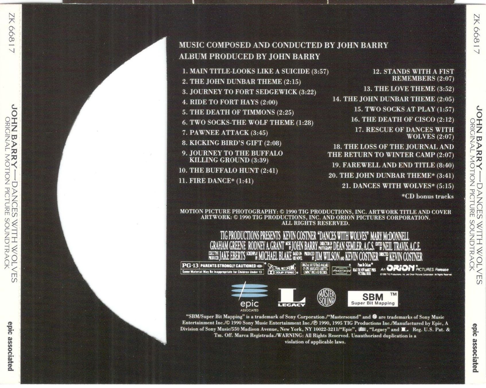 CD: John Barry CD Dances With Wolves – Usato da St. Margarethen TG venduto da ursk10 1