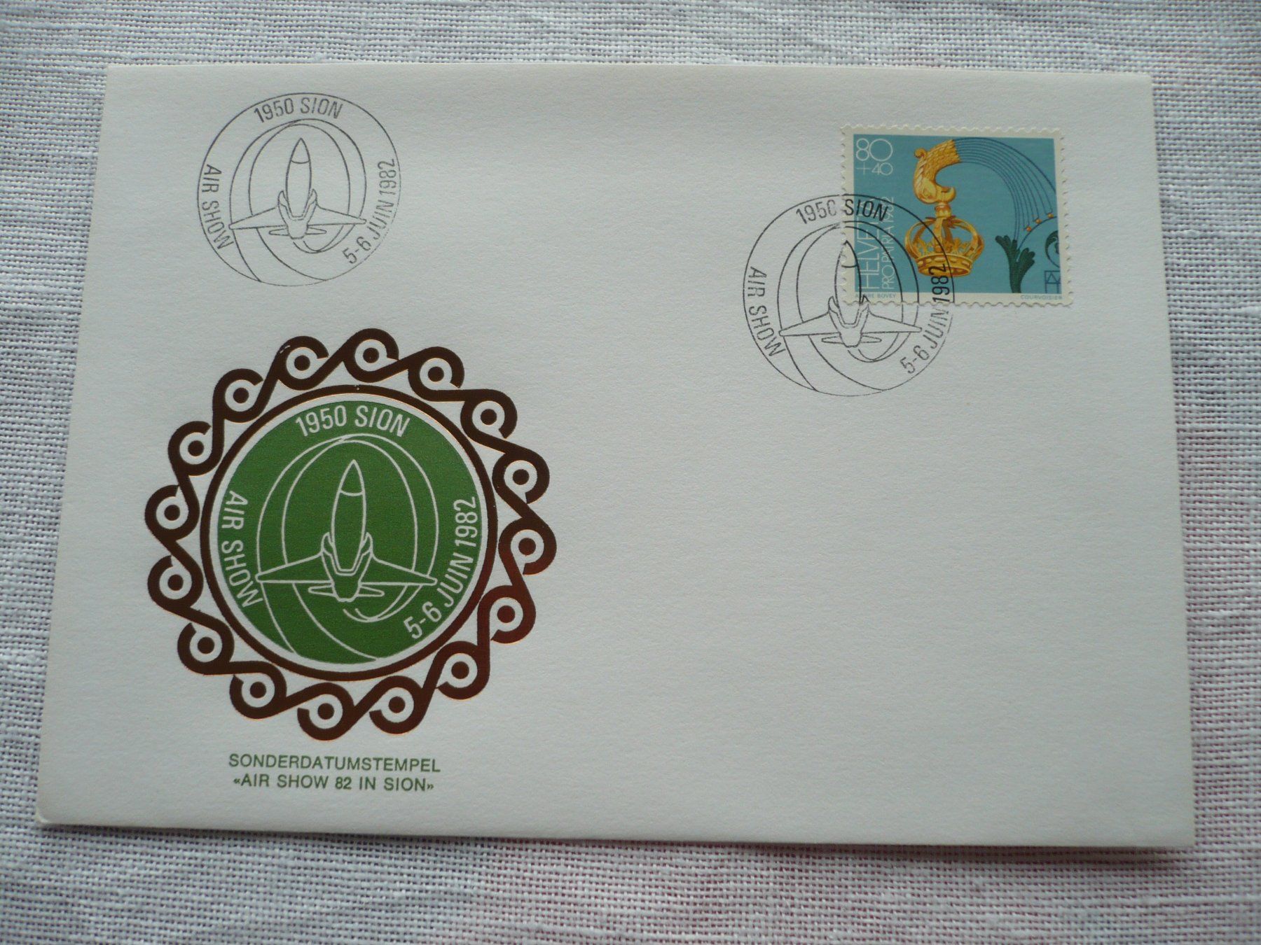 Alle Briefmarken: 1982 Air Show, Sion – Gebraucht aus Zürich von saltandpepper008