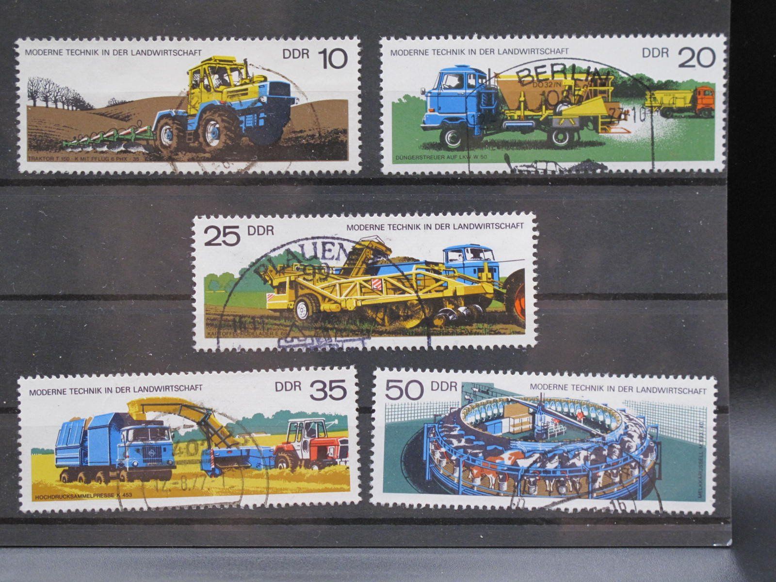 Tutti i francobolli: DDR 1977 Landwirtschafts Technik gest. – Usato da Wil SG venduto da fva01