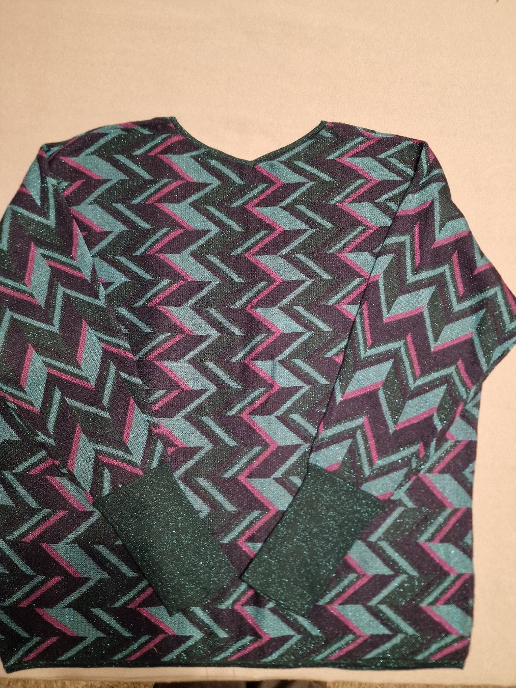 Maglioni & Felpe: Pull Bianca Otis taille 42, motif zigzag brillant ✨ – Nuovo (secondo la descrizione) da Genève venduto da put_29m9 2