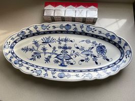 Meissen Zwiebelmuster Fisch - Braten - Obst - Platte 29x59cm