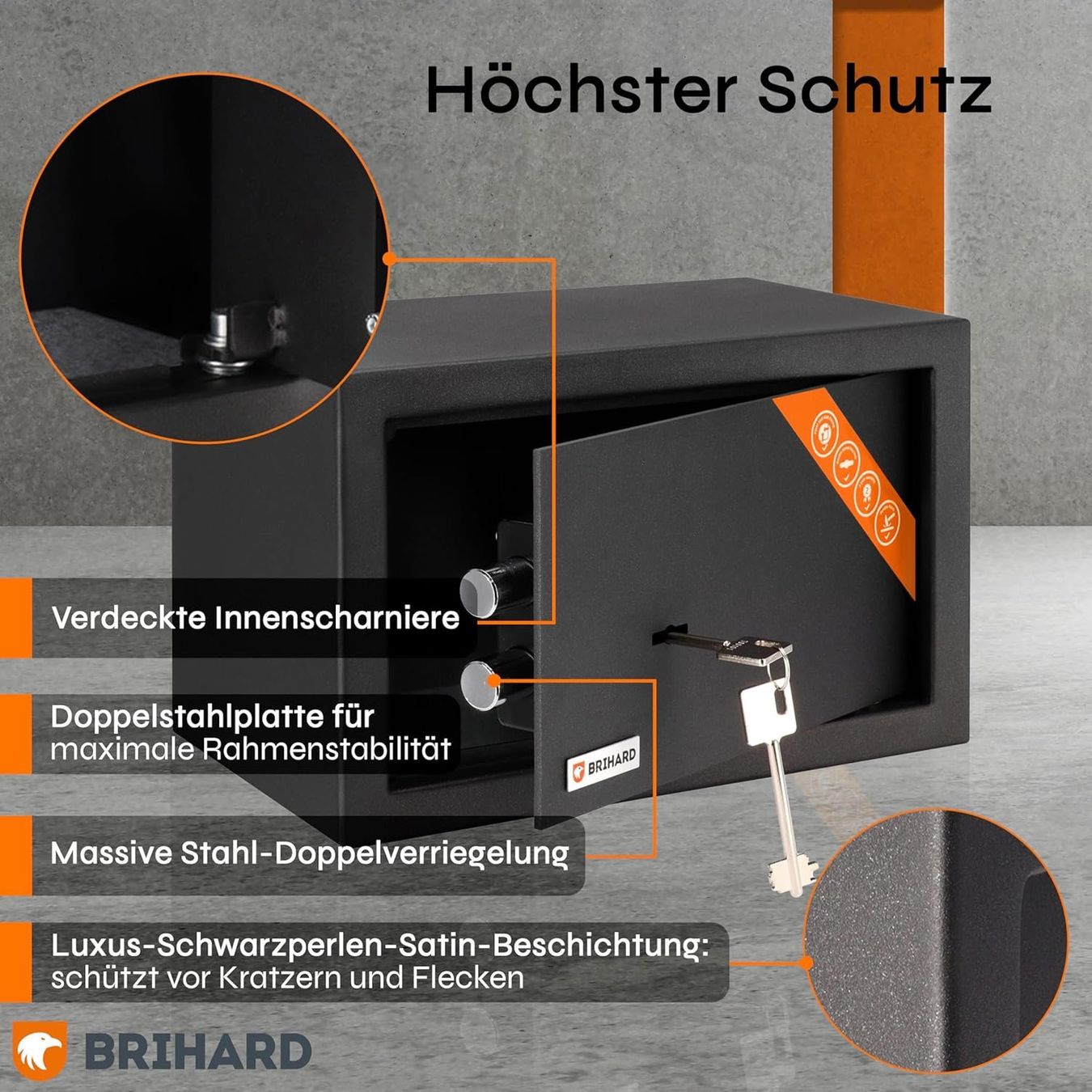 Tresor: Home Tresor Safe Sicherheitschloss 11L mit Doppelbartschloss – Neu und originalverpackt aus Wittenbach von SELVARO 5