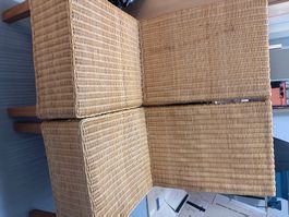 2 Rattansessel, hellbeige, gut erhalten, Sommeraktion!