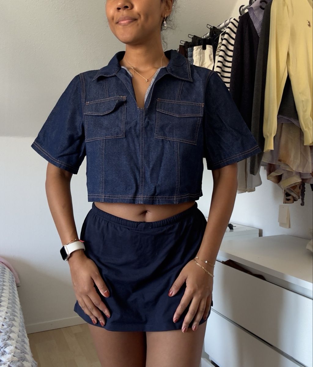 La Redoute Tops: Denim Crop Top – Neu (gemäss Beschreibung) aus Winterthur von Flomiverse