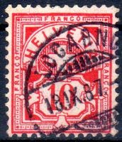LOCARNO 1887 ZIFFERMUSTER 10 RP - ERHALT SIEHE SCAN - BU113