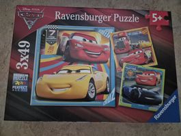 3 Puzzle Set Disney Cars und DC Super Friends Kinder 