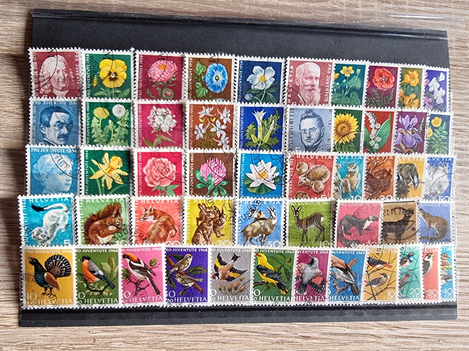 Tutti i francobolli: PJ-Satzlot 1958 - 1971 - Kat. 60.00! – Usato da Buchen venduto da Jonny58