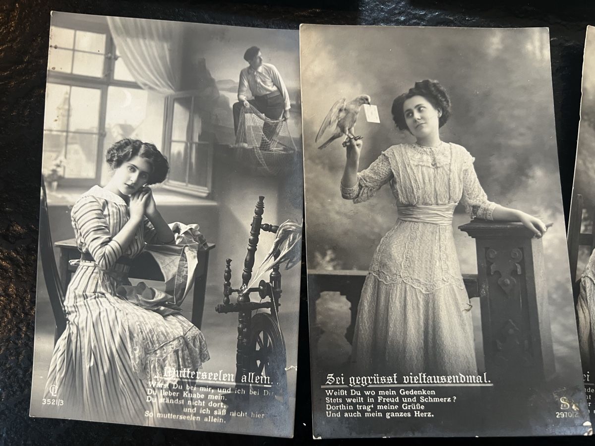 Alle Briefmarken: 6 alte Ansichtskarten Schweiz belleepoque liebe – Gebraucht aus Laufen von Belezza 2