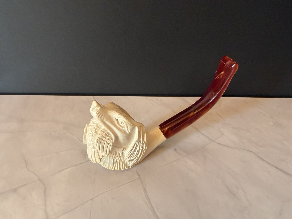 Pipe & Accessori: Handgeschnitzte Meerschaumpfeife, filterlos – Nuovo (secondo la descrizione) da Uzwil venduto da Calla03