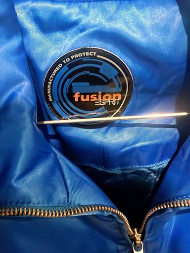 Esprit Giacche: Fusion Esprit Blaue Kurze Windbreaker Jacke – Usato da Zug venduto da vinokilo 3