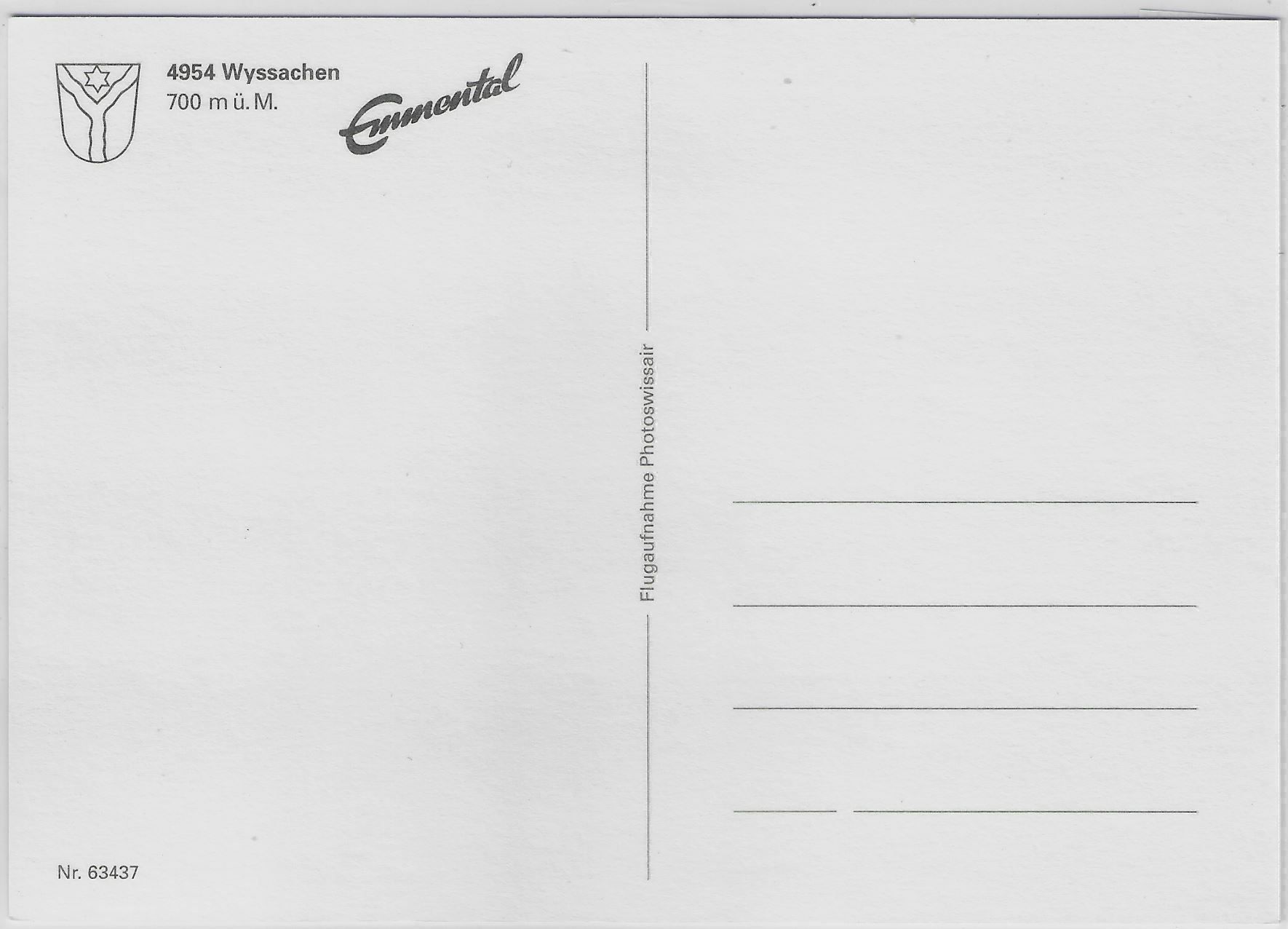 Cartoline postali: Flugaufnahme Wyssachen BE – Antico da Ettingen venduto da Kartenplanet 1