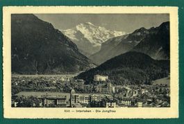 Interlaken, die Jungfrau, ungelaufen, ca. 1930